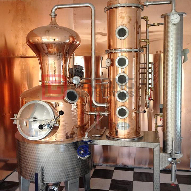 132 gallon koppardestillationsutrustning Gin-destillationsmaskin till salu