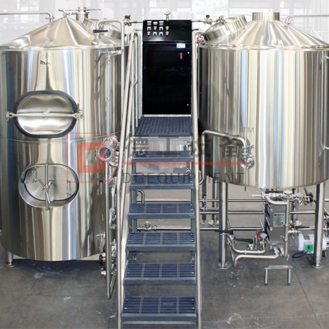 500L Nano Brewery System 2-kärl/3-kärl med ånga/elektrisk uppvärmning rostfritt stål eller röd koppar till salu