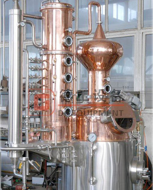 200L 500L destillationsutrustning för Vodka Rum Copper Craft Distiller till salu