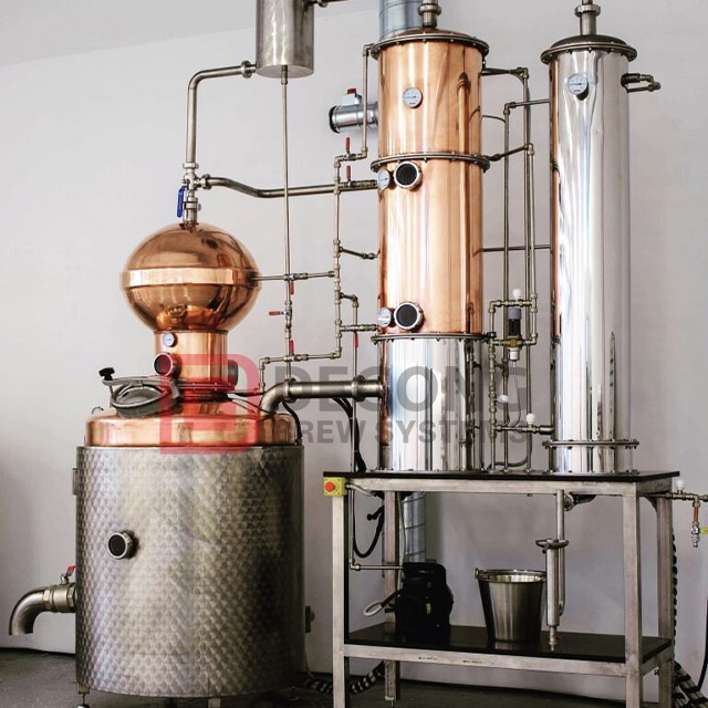 500L koppardestilleriutrustning Gin-destillationsmaskin Sprit Mikrodestilleri till salu