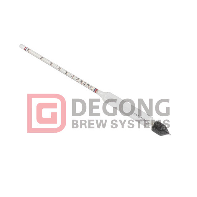 Öl Vin Alkohol Tester 3 I 1 Trippelskala Hydrometer 0,990-1,160 Specifik vikt Brix Balling Hembryggning Alkoholometer Verktyg