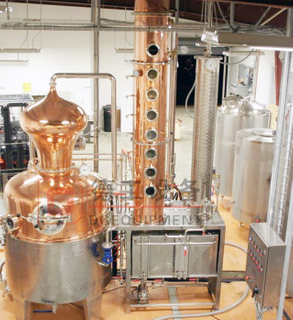 300L 500L 1000L Koppardestilleriutrustning anpassat destilleri för Gin Whisky Rum