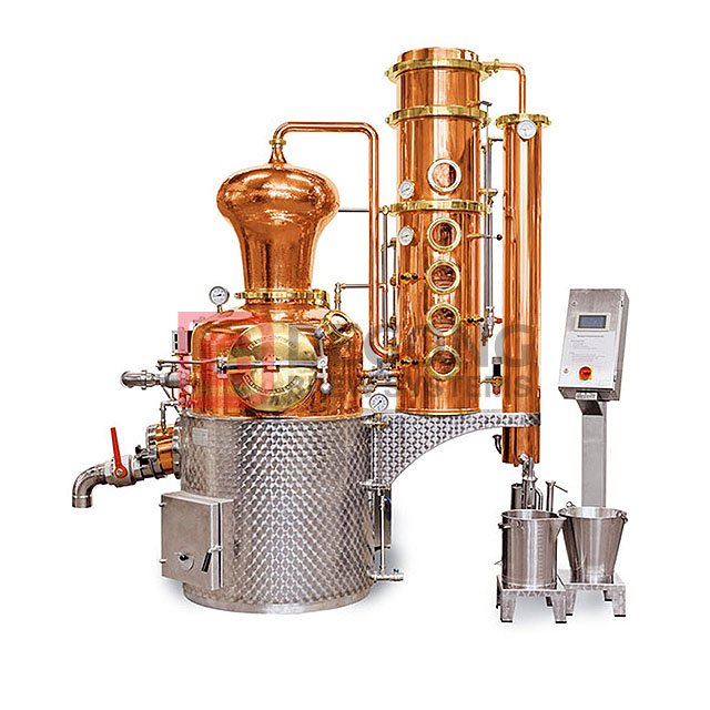 150L 200L Stills koppardestilleri Tillverkare av destillationsutrustning