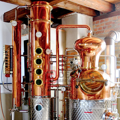 500L Professional Customization Red Copper Electric Alcohol Distiller till salu